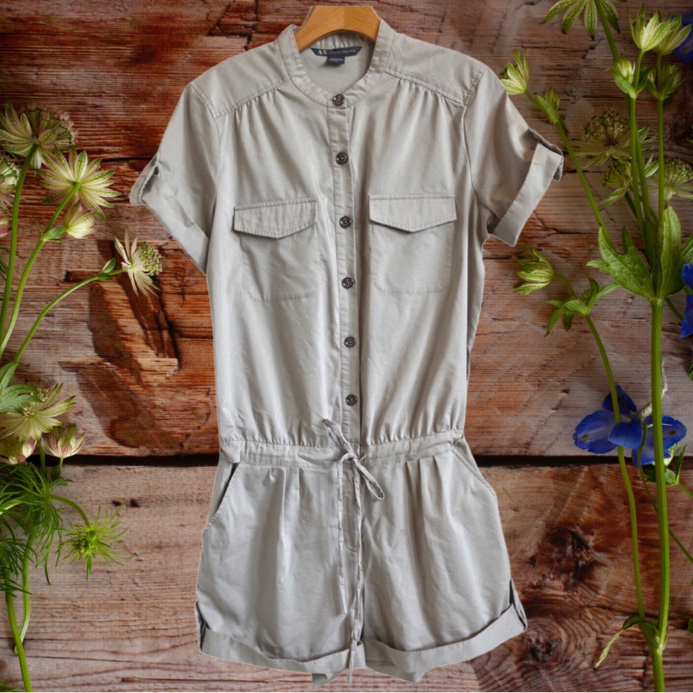 Armani exchange khaki utility/safari romper